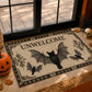 Funny Halloween Bat Doormat, Unwelcome, Doormat For Home Decor Housewarming Gift, Welcome Mat Gift For Bat Lovers