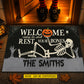 Funny Personalized Halloween Skeleton Doormat, Welcome Come In And Rest Your Bones, Doormat For Home Decor Housewarming Gift, Welcome Mat Gift For Skeleton Lovers