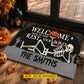 Funny Personalized Halloween Skeleton Doormat, Welcome Come In And Rest Your Bones, Doormat For Home Decor Housewarming Gift, Welcome Mat Gift For Skeleton Lovers