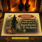 Scared Personalized Halloween Witch Doormat, Warning Witch Property, Doormat For Home Decor Housewarming Gift, Welcome Mat Gift For Witch Lovers