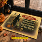 Scared Personalized Halloween Witch Doormat, Warning Witch Property, Doormat For Home Decor Housewarming Gift, Welcome Mat Gift For Witch Lovers