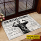 Personalized Soccer Doormat, Soccer Life Lessons, Motivational Quotes Doormat For Home Decor Housewarming Gift, Welcome Mat Gift For Soccer Lovers