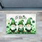 St Patrick's Day Gnome Doormat, Green Gnomes Doormat For Home Decor Housewarming Gift, Welcome Mat Gift