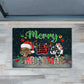 Christmas Dog Paws Doormat, Merry Christmas Doormat For Home Decor Housewarming Gift, Welcome Mat Gift For Dog Lovers