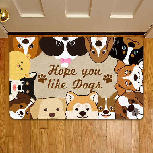 Funny Dog Doormat, Hope You Like Dogs, Dog Doormat For Home Decor Housewarming Gift, Welcome Mat Gift For Dog Lovers
