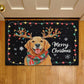 Christmas Dog Doormat, Merry Christmas Doormat For Home Decor Housewarming Gift, Welcome Mat Gift For Dog Lovers