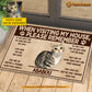 Personalized Cat Doormat, When Visiting My House Please Remember Doormat For Home Decor Housewarming Gift, Welcome Mat Gift For Cat Lover
