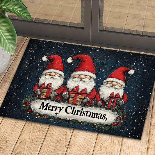 Christmas Dwarf Doormat, Gnome Merry Christmas Doormat For Home Decor Housewarming Gift, Welcome Mat Gift For Dwarf Lovers