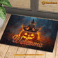 Halloween Witch Meditation Doormat, Welcome Spooky Season Doormat For Home Decor Housewarming Gift, Welcome Mat Gift For Meditation Lovers