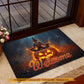 Halloween Witch Meditation Doormat, Welcome Spooky Season Doormat For Home Decor Housewarming Gift, Welcome Mat Gift For Meditation Lovers