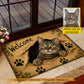 Personalized Cat Doormat, Welcome Doormat For Home Decor Housewarming Gift, Welcome Mat Gift For Cat Lover