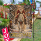 Merry Christmas Cowboy Santa Claus Garden & House Flag, Christmas On Horseback Yard Flag, Vintage Xmas Gift For Cowboys