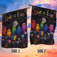Halloween Rainbow Boo LGBT Pride Garden & House Flag, Love Is Love Yard Flag, Spooky Season Gift For Ghost Lover