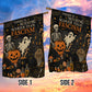 Halloween Black Cat & Ghost Garden & House Flag, Nothing Scarier Than Fascism Yard Flag, Spooky Season Gift For Ghost Lover
