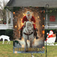 Christmas Cowboy Garden Flag & House Flag, Merry Christmas, Welcome Outdoor Decor, Xmas Yard Decor Gift For Horse Lovers