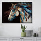 Impressionistic Abstract Horse, Victorian Horse Canvas Painting, Modern Wall Art Decor - Poster Gift For Horse Lovers