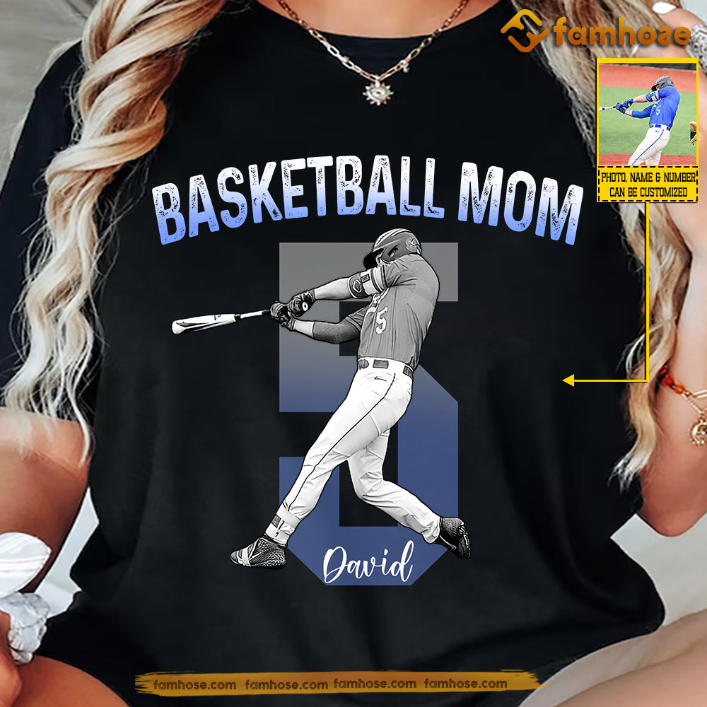 Personalized Basketball Mom T-shirt, Game Day Tees Mother's Day Gift For Basketball Lovers