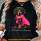 Dachshund Dog Breast Cancer Awareness T-shirt, Pink Ribbon Tees Gift For Dog Lovers