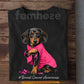 Dachshund Dog Breast Cancer Awareness T-shirt, Pink Ribbon Tees Gift For Dog Lovers