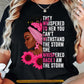 Afro Black Girl Breast Cancer Awareness T-shirt, I Am The Storm Pink Ribbon Tees Gift