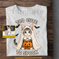 Cute Personalized Halloween Cat T-shirt, Too Cute To Spook Tees Spooky Season Gift For Cat Lover