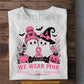 Pink Halloween & Breast Cancer Awareness T-shirt, In October We Wear Pink Ribbon Tees Gift For Ghost Lover