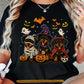 Funny Halloween Dachshund Dog T-Shirt, Cute Doxie Witch Mummy Devil Costume Tees Spooky Season Gift For Wiener Dog Lover