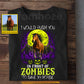 Funny Personalized Horse Halloween T-Shirt, I Would Push You In Front Of Zombies Tees Spooky Season Gift For Horse Lover