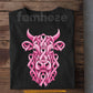 Breast Cancer Awareness Cow T-shirt, Pink Ribbon Farm Cow Tees Gift For Cow Lover
