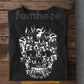 Halloween Dobermann Dog Skull T-Shirt, Gothic Dobermann Dog Graphic Tees Spooky Season Gift For Dog Lover