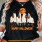 Halloween Horse Ghost T-Shirt, Happy Halloween Tees Spooky Season Gift For Horse Lover, Equestrian Rider
