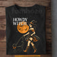 Halloween Western Cowgirl Witch T-Shirt, Howdy Witch Black Cat Tees Spooky Season Gift For Cowgirls