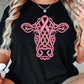 Breast Cancer Awareness Farm Cow T-shirt, Pink Ribbon Farm Cow Tees Gift For Cow Lover