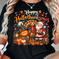 Vintage Thanksgiving Halloween Christmas Turkey T-shirt, Happy Hallothanksmas Thankful Tees Spooky Season Gift For Turkey Lover
