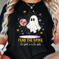 Halloween Volleyball Boo T-shirt, Fear The Spike Tees Spooky Season Gift For Volleyball Lover