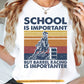 Barrel Racing T-shirt, School Is Important But Barrel Racing Is Importanter, Back To School Gift For Barrel Racing Lovers, Horse Tees