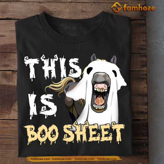 Funny Halloween Horse T-shirt, This Is Boo Sheet, Gift For Horse Lovers, Gift For Horse Riders, Equestrians