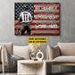 Personalized Motivational Softball Canvas Painting, Be Confident Work Hard, Inspirational Quotes Wall Art Decor, Poster Gift For Softball Lovers