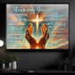 What Will My Heart Feel, Jesus Canvas Painting, Inspirational Quotes Wall Art Decor, Poster Gift For Christian Lovers