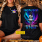 Personalized Halloween Softball Witch Two-sided T-shirt, Hocus Pocus Tees Spooky Season Gift For Softball Lover