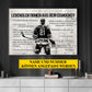 Hockey Lebenslektionen, personalisierte motivierende Hockey-Leinwandmalerei, inspirierende Zitate für Wandkunstdekoration, Poster-Geschenk für Hockeyliebhaber