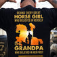 Horse Grandpa Backside T-shirt, Behind Every Great Horse Girl Tees Gift For Horse Lovers, Horse Riders, Equestrians