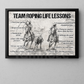Motivational Team Roping Canvas Painting, Team Roping Life Lessons Wall Art Decor, Poster Gift For Team Roping Lover