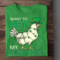 Patrick's Day Chicken T-shirt, Want To Pet My Lucky Cock Lucky Hat Gift For Chicken Lovers, Chicken Farm, Chicken Tees