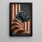 July 4th Labrador Retriever Dog Canvas Painting, Stars Stripes And Loyalty Wall Art Decor, Independence Day Poster Gift For Labrador Retriever Lover