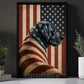 July 4th Labrador Retriever Dog Canvas Painting, Stars Stripes And Loyalty Wall Art Decor, Independence Day Poster Gift For Labrador Retriever Lover