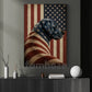 July 4th Labrador Retriever Dog Canvas Painting, Stars Stripes And Loyalty Wall Art Decor, Independence Day Poster Gift For Labrador Retriever Lover