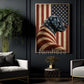 July 4th Labrador Retriever Dog Canvas Painting, Stars Stripes And Loyalty Wall Art Decor, Independence Day Poster Gift For Labrador Retriever Lover