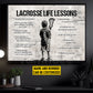 Personalized Lacrosse Boy Canvas Painting For Kids - Inspiring Quotes Life Lessons Poster Gift For Young Lacrosse Fans