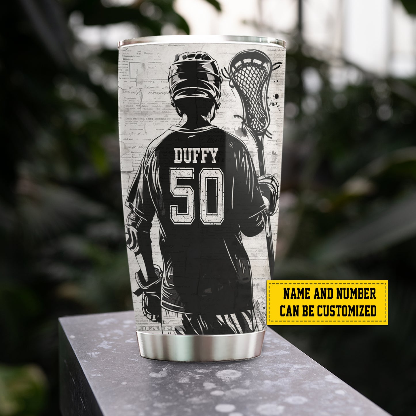 Personalized Lacrosse Boy Tumbler, Sports Stainless Steel Tumbler, Travel Mug Tumblers Gift For Lacrosse Lovers